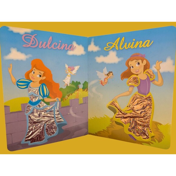 Rare Unique Glitter Fun Fairy Princess Girl Hardcover Picture Book 2004 Vintage - Picture 3 of 3